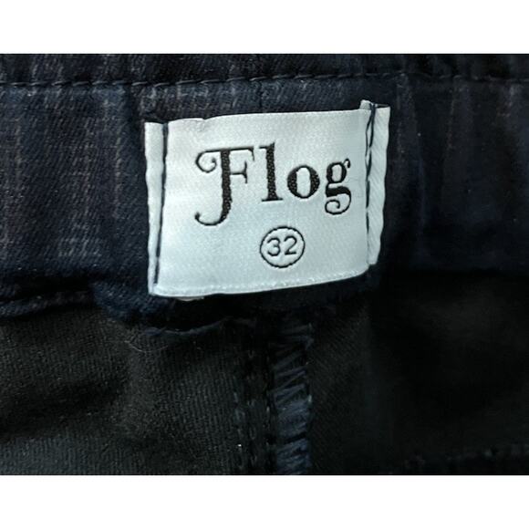 Bevy Flog Navy Drawstring Pull On Stretch Skinny Women's Pants Size 32 - Picture 4 of 5